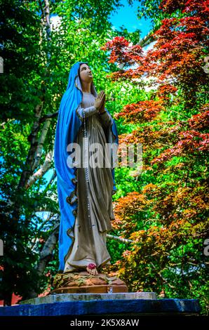 Mother Superior Statue At Mission Hill Church Boston MA Stock Photo