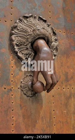 abstract door of a house in Italy old rusty door Stock Photo