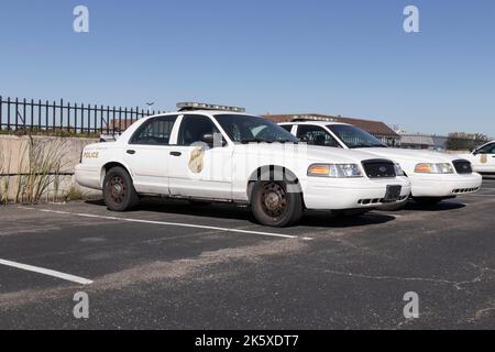 Indianapolis - Circa October 2022: Indianapolis Metropolitan Police Department vehicle. IMPD has jurisdiction in Marion County. Stock Photo