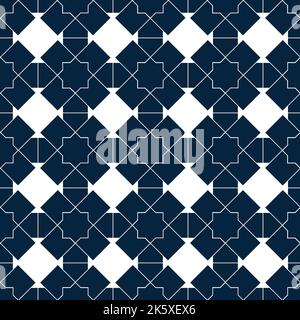 Islamic seamless pattern. White Geometric ornaments based on traditional arabic art. Oriental muslim mosaic. Turkish, Arabian, Moroccan design on a Stock Photo
