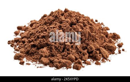 Cocoa powder isolated on white background Stock Photo