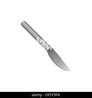 Surgical Scalpel icon, flat style. - Vector Stock Vector