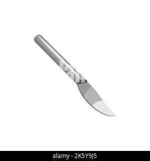 Surgical Scalpel icon, flat style. - Vector Stock Vector