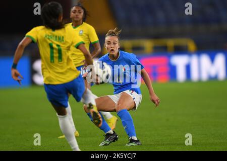 Genova, Italy. 10th October, 2022. Kerolin Nicoli Israel Ferraz (Brazil  Women) during the Fifa  Womens World Cup 2023 qualifying round Friendly  Match match between match between Italy Women 0-1 Brazil Women