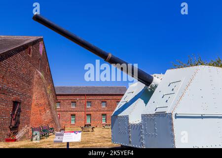 Explosion Museum of Naval Firepower,Gosport,Hampshire,England,United Kingdom Stock Photo