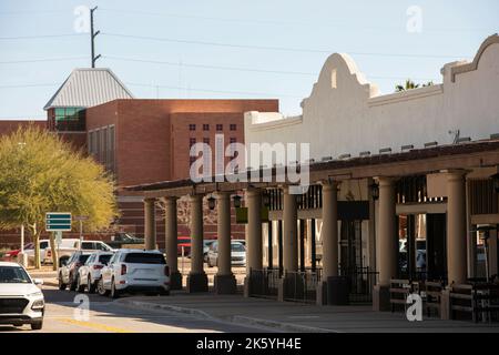 Afternoon view of downtown Chandler, Arizona, USA. Stock Photo