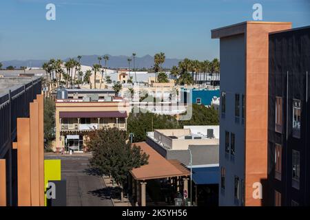 Afternoon view of downtown Chandler, Arizona, USA. Stock Photo