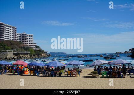 Acapulco; Mexico;  Caleta Beach in Old Acapulco Stock Photo