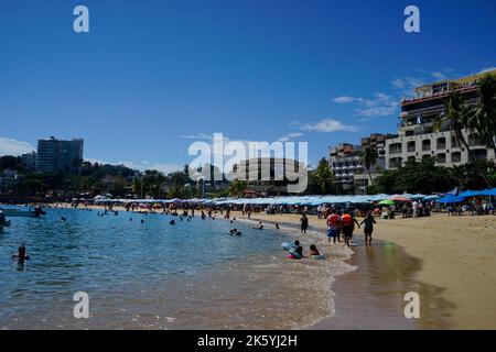 Acapulco; Mexico;  Caleta Beach in Old Acapulco Stock Photo