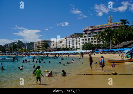 Acapulco; Mexico;  Caleta Beach in Old Acapulco Stock Photo