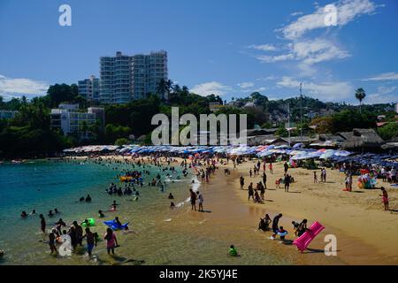 Acapulco; Mexico;  Caleta Beach in Old Acapulco Stock Photo