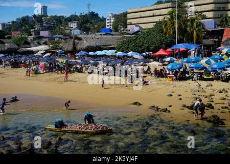 Acapulco; Mexico;  Caleta Beach in Old Acapulco Stock Photo