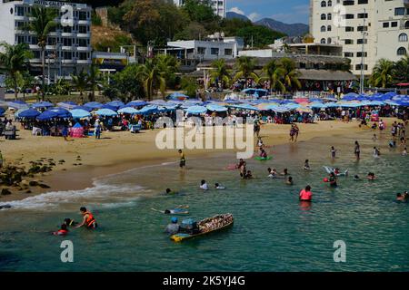 Acapulco; Mexico;  Caleta Beach in Old Acapulco Stock Photo