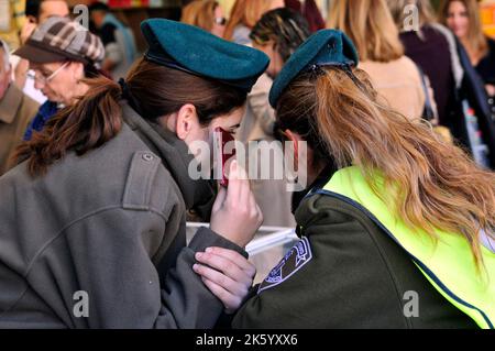 Israeli Border policewomen in Jerusalem, Israel. Stock Photo
