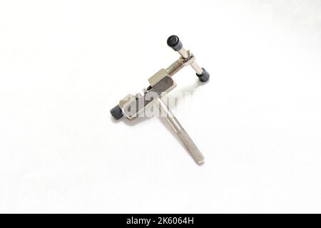 very useful tool to removed the chains if they are broken on bicycle Stock Photo