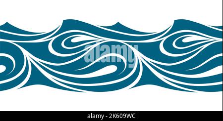 Abstract blue illustration on white background Stock Vector