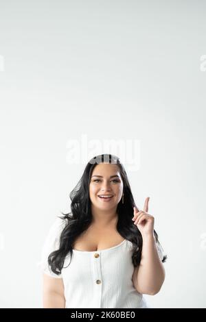 brain work clever woman inspired idea motivated Stock Photo