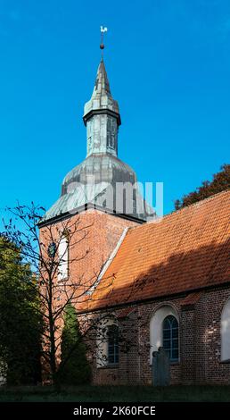 Protestant church of saint Mary in Loxstedt, Cuxhaven, Lower Saxony, Germany Stock Photo