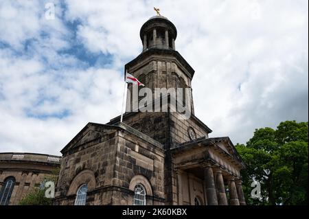 Shrewsbury, UK-  July 14, 2022: St Chad's Church in Shrewsbury, Engalnd. Stock Photo