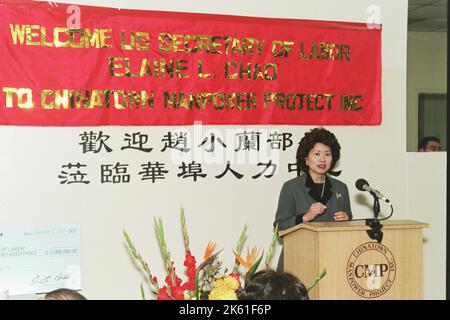 Office of the Secretary - Secretary Elaine Chao at Chinatown in New