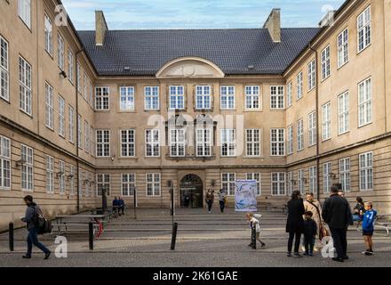 Copenhagen, Denmark. October 2022. External view of the National Museum building in the city center Stock Photo