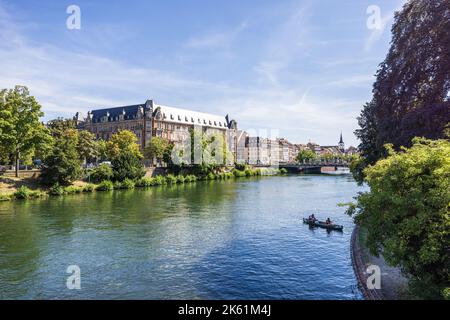 The quays of Strasbourg, France Stock Photo