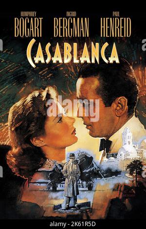 Casablanca 1942 Movie Poster Stock Photo