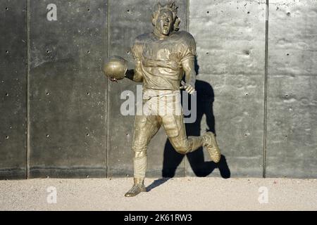 A general overall view of memorial statue of Arizona Cardinals