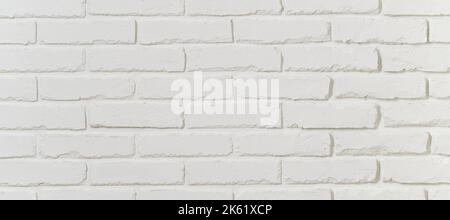 vintage white Brick wall texture for using as background Stock Photo