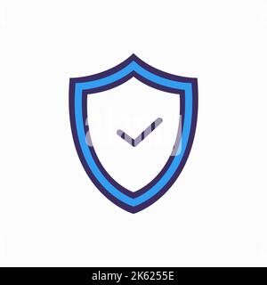 Shield check mark icon vector illustration Stock Vector