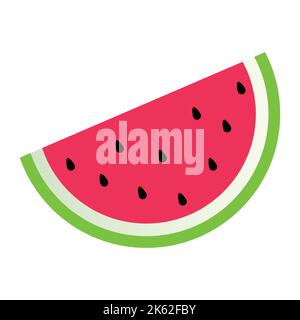 cute of watermelon on cartoon version,vector illustration Stock Vector