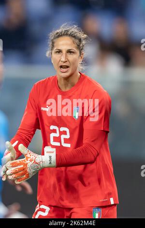 Genova, Italy. 10th October, 2022. Francesca Durante (Italy Women) during the Fifa ' Womens World Cup 2023 qualifying round Friendly Match' match between match between Italy Women 0-1 Brazil Women at Luigi Ferraris Stadium on October 10, 2022 in Genova, Italy. Credit: Aflo Co. Ltd./Alamy Live News Stock Photo