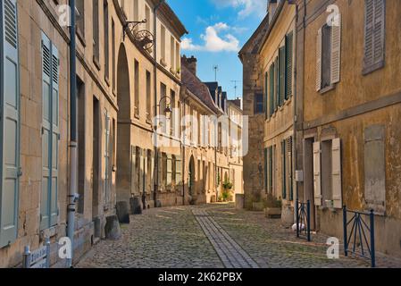 Beautiful little city of St. Crepy en Valois in the Picardie in France Stock Photo