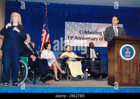 Office of Disability Employment Policy - 11th Anniversary of American Disabilities Act (ADA) with Teddy Pendegrass Stock Photo