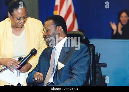 Office of Disability Employment Policy - 11th Anniversary of American Disabilities Act (ADA) with Teddy Pendegrass Stock Photo