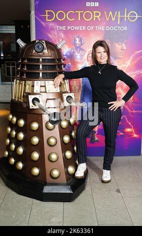 Sophie Aldred attends the World premiere of Doctor Who at the Curzon Bloomsbury in London. Picture date: Tuesday October 11, 2022. Stock Photo