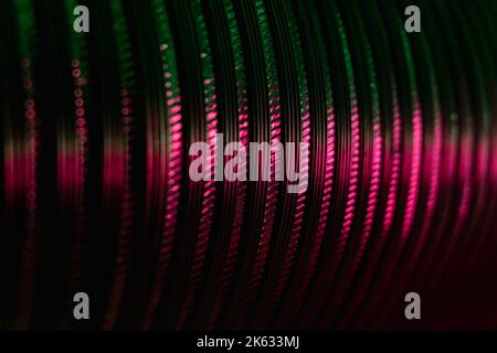 neon industrial background ridged texture gear Stock Photo