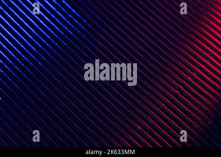 futuristic background ridged texture neon blue red Stock Photo