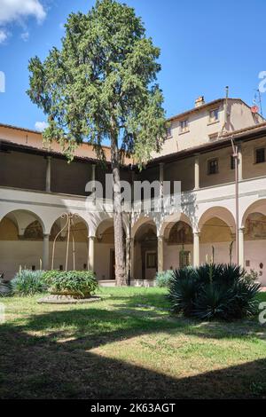 Cloisters of the Church of Santa Maria del Carmine Florence Italy Stock Photo