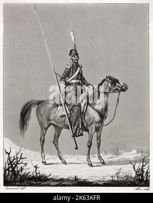 A Cossack of the Russian Army. Stock Photo