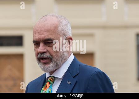 Prime Minister of Albania Edi Rama leaves 10 Downing Street after ...