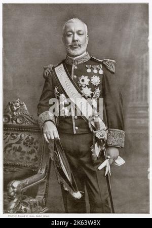 Count Hayashi Tadasu (1850 - 1913), diplomat and cabinet minister in Meiji period Japan. Stock Photo