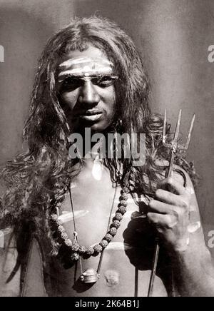 Indian fakir or holy man, India, c.1900 Stock Photo