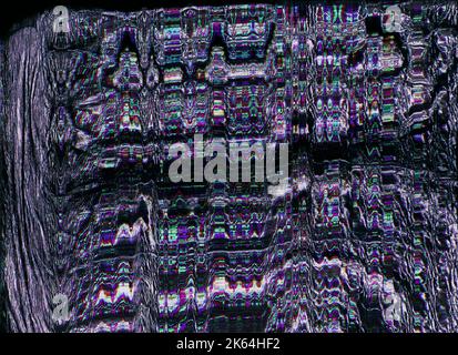 digital glitch pixel noise texture purple artifact Stock Photo