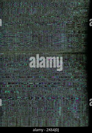 digital glitch pixel noise texture static artifact Stock Photo