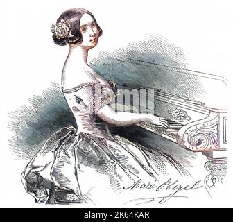 MARIE FELICITE DENISE MOCKE PLEYEL French pianist, member of a distinguished musical family who owned the Salle Pleyel etc. Stock Photo