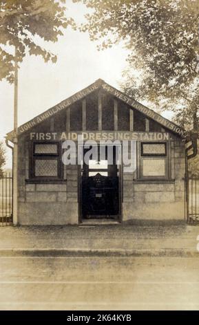 St. John's Ambulance Brigade - 44th West London Division - Bedford Park, West Croydon - First Aid Dressing Station. Stock Photo