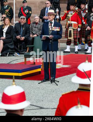 The Duke of Edinburg or Prince Philip in Toronto, Canada, 27 April 2013. Celebration of the 200th anniversary of the battle of york Stock Photo