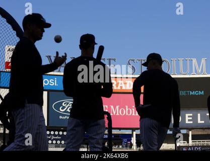 Bronx, United States. 11th Oct, 2022. New York Yankees batter