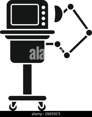 Bed ventilator machine icon simple vector. Medical patient. Care device ...